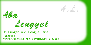 aba lengyel business card